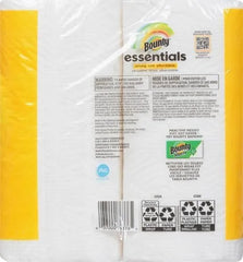 Bounty Essentials Select-A-Size Paper Towels, White, 2 Double Rolls = 4 Regular Rolls