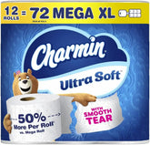 Charmin Ultra Soft Toilet Paper, 12 Mega XL Rolls = 72 Regular Rolls