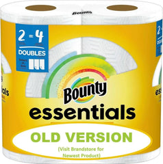 Bounty Essentials Select-A-Size Paper Towels, White, 2 Double Rolls = 4 Regular Rolls