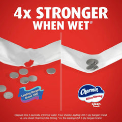 Charmin Ultra Strong Clean Touch Toilet Paper, 12 Family Mega XL Rolls = 84 Regular Rolls