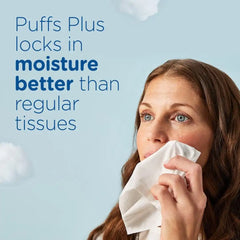 Puffs Plus Lotion with Vicks Facial Tissues, 4 Cubes, 48 Tissues per Box (Pack of 2)