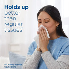Puffs Plus Lotion Facial Tissue, 48 Tissues, Pack of 4 | Cube Box