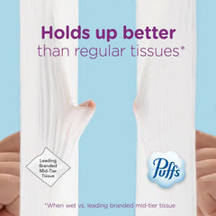 Puffs Facial Tissues Ultra Soft, 4 Mega Cube Boxes, 72 Facial Tissues per Box, Allergies and Colds (Packaging May Vary)