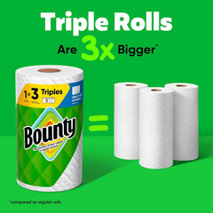 Bounty Select-A-Size Paper Towels, White, 6 Triple Rolls = 18 Regular Rolls (3 Packs of 2)