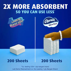 Charmin Ultra Soft Toilet Paper, 12 Mega XL Rolls = 72 Regular Rolls